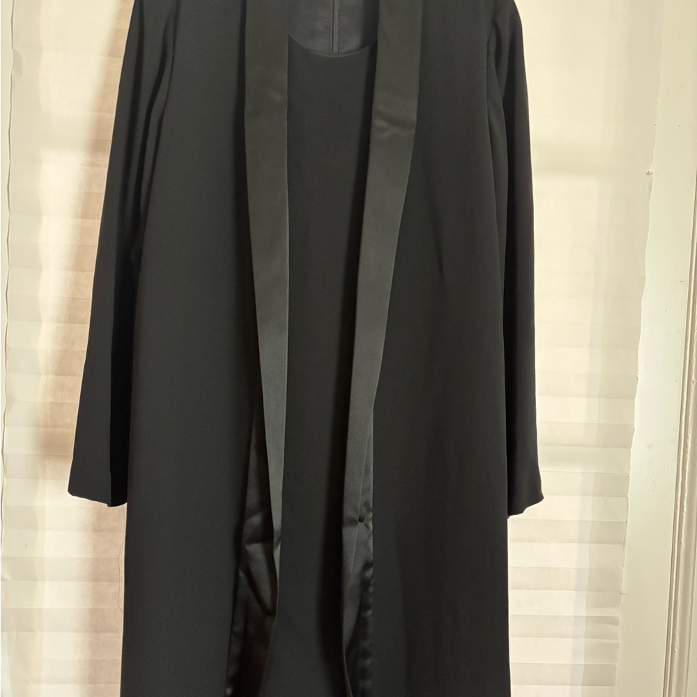 Jones New York Blazer Dress with Satin Lined Trim